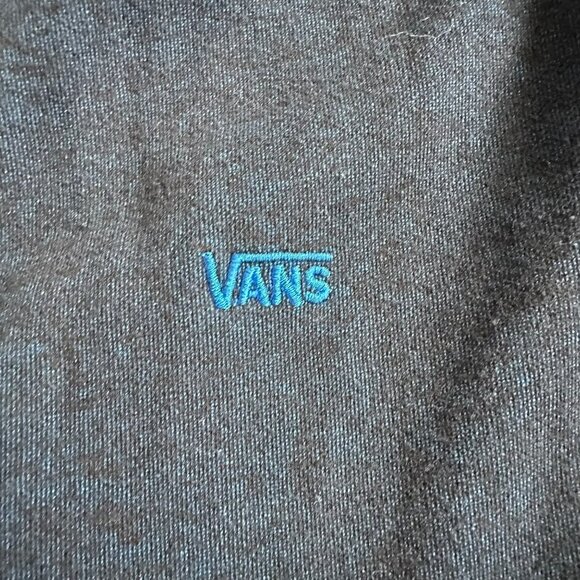 Vans Men's Button Up V-Neck Cardigan Sweater in Blue -L - Picture 3 of 8